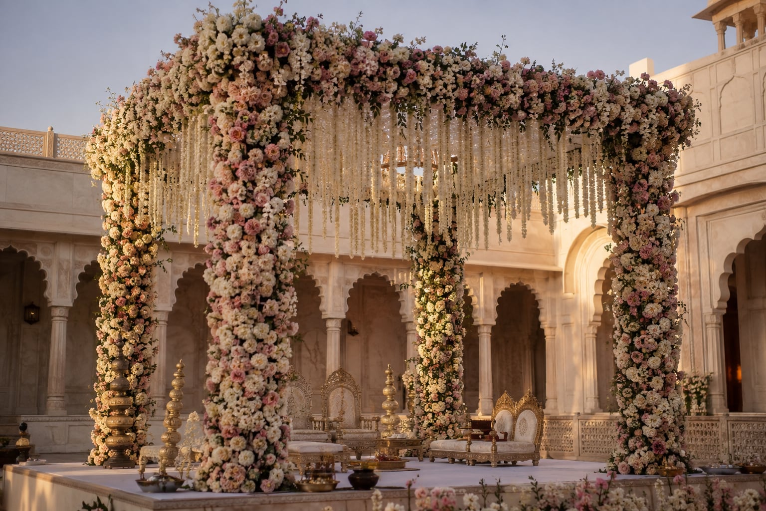 The same mandap from the side