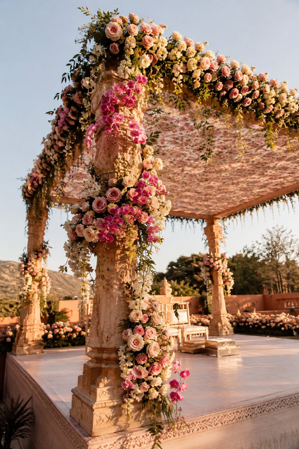 Mandap at forty-five degrees, portrait
