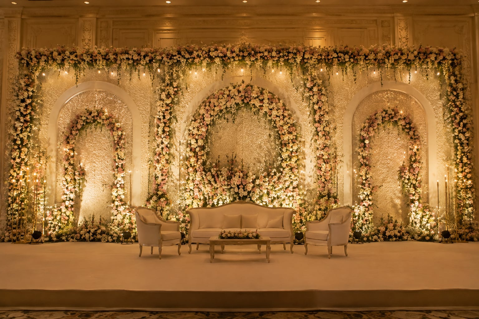 Sangeet stage backdrop