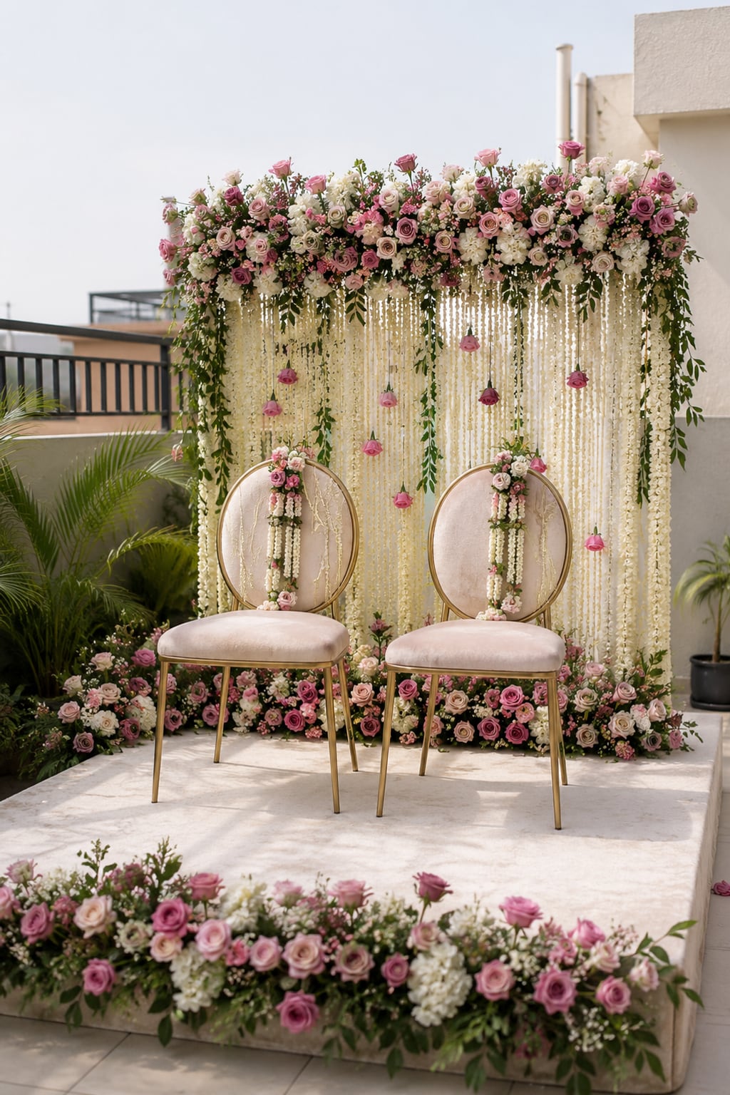 The ring ceremony platform, portrait
