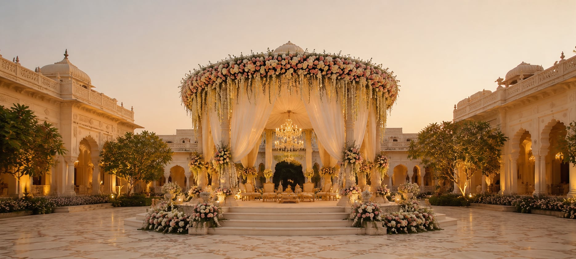 A grand wedding venue, produced end to end